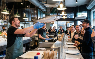 Interactive Fish-Throwing Restaurants: Dining Experiences With a Show