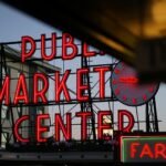 a sign on pike place market